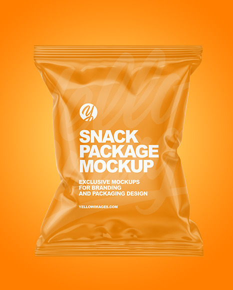 Glossy Snack Package Mockup