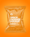 Glossy Snack Package Mockup