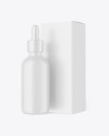 Ceramic Dropper Bottle w/ Paper Box Mockup Ceramic Dropper Bottle w/ Paper Box Mockup