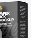 Clear Glass Dropper Bottle w/ Paper Box Mockup Clear Glass Dropper Bottle w/ Paper Box Mockup