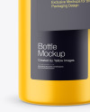 Matte Bottle with Paper Label Mockup