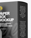 Frosted Glass Dropper Bottle w/ Paper Box Mockup Frosted Glass Dropper Bottle w/ Paper Box Mockup