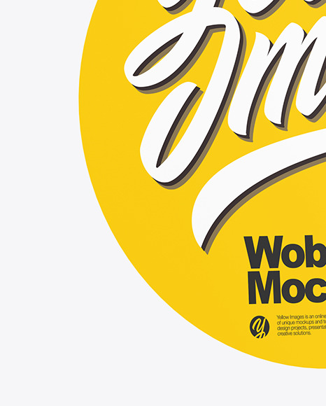 Matte Wobbler Mockup