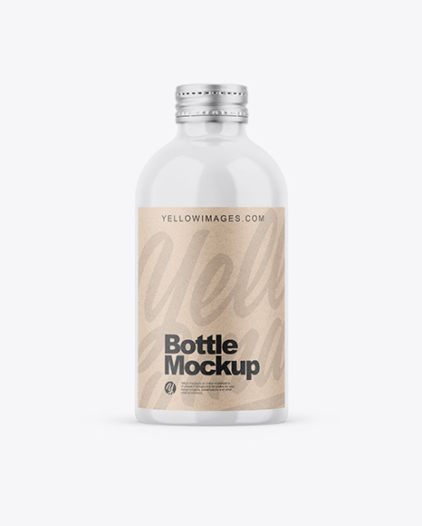 Glossy Bottle Mockup