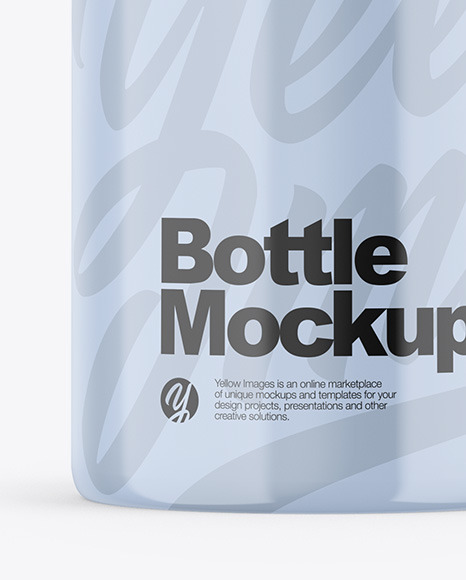 Glossy Bottle Mockup
