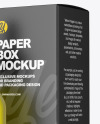 Clear Glass Dropper Oil Bottle w/ Paper Box Mockup Clear Glass Dropper Oil Bottle w/ Paper Box Mockup