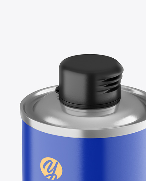 Olive OIl Tin Can w/ Matte Finish Mockup