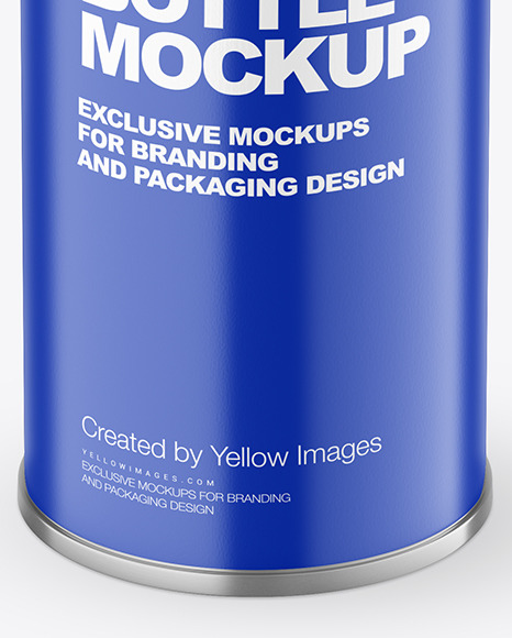 Olive OIl Tin Can w/ Matte Finish Mockup