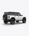 Off-Road SUV Mockup - Back Half Side View