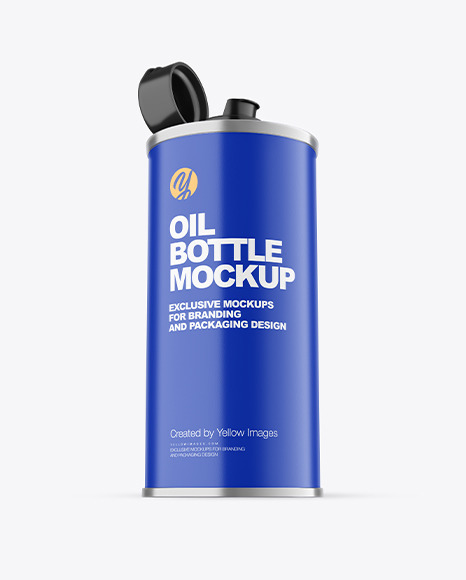 Olive OIl Tin Can w/ Matte Finish Mockup