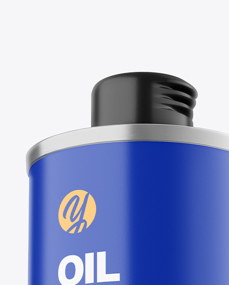 Olive OIl Tin Can w/ Matte Finish Mockup