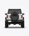 Off-Road SUV Mockup - Back View