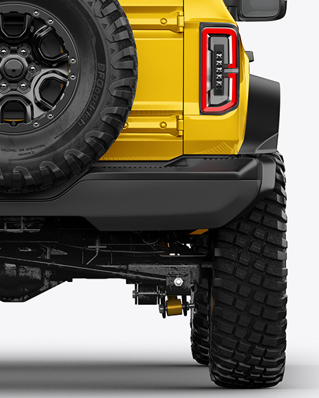 Off-Road SUV Mockup - Back View