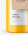 Matte Bottle w/ Kraft Label Mockup