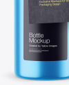 Metallic Bottle w/ Kraft Label Mockup