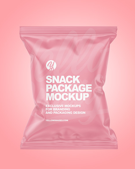 Matte Snack Package Mockup