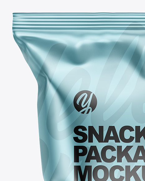 Metallic Snack Package Mockup