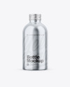 Glossy Metallic Bottle Mockup