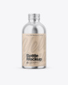 Glossy Metallic Bottle Mockup