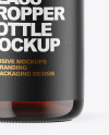 Amber Glass Dropper Bottle Mockup