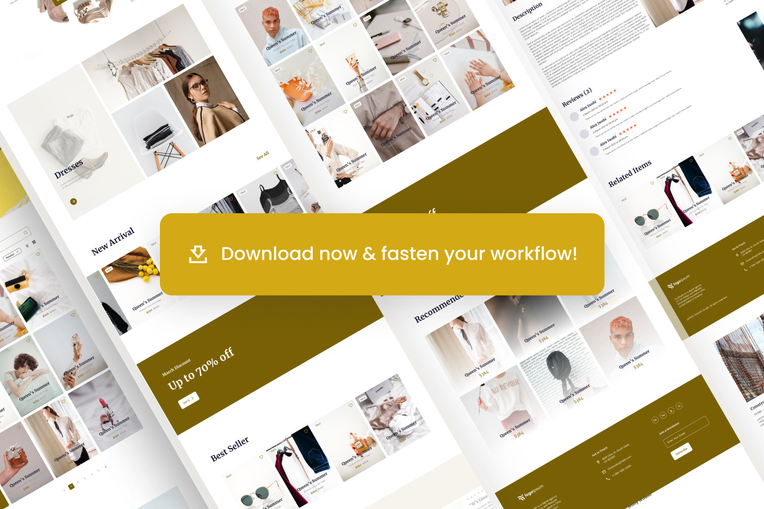 Fashion E-commerce Website Template Fashion E-commerce Website Template