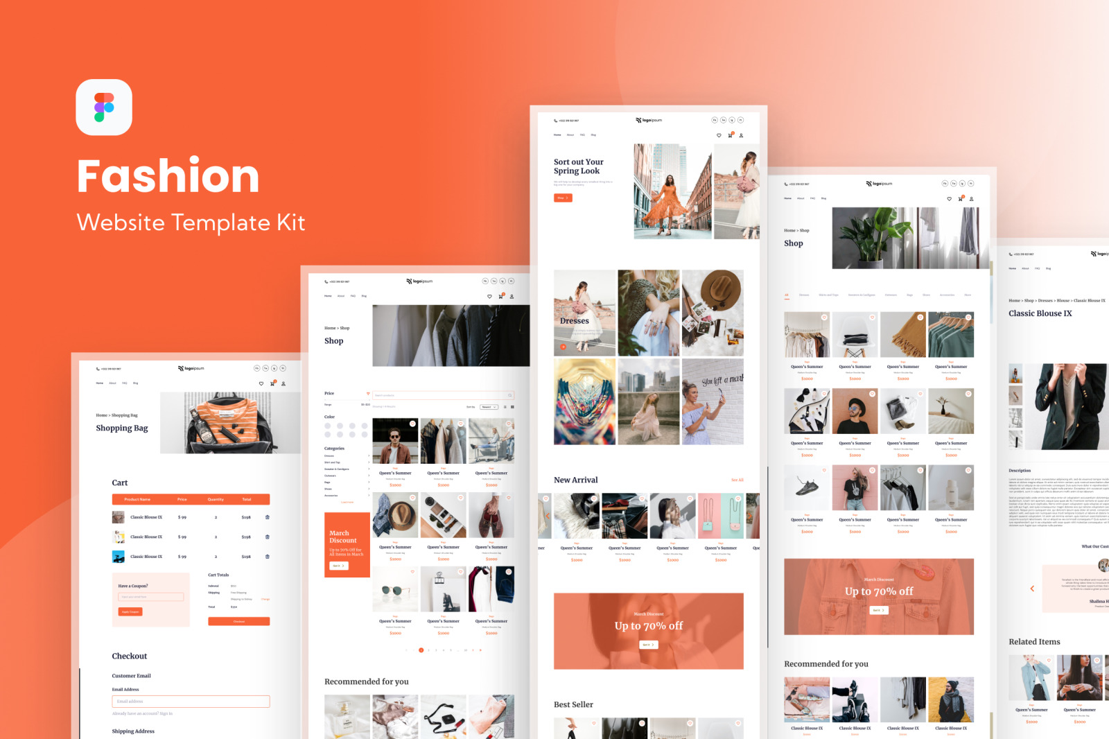 Fashion E-commerce Website Template Fashion E-commerce Website Template