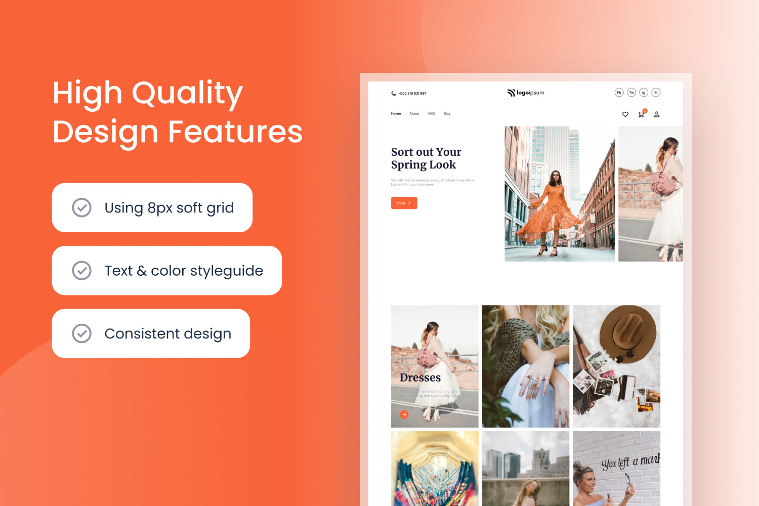 Fashion E-commerce Website Template Fashion E-commerce Website Template