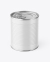 Tin Can With Pull Tab & Matte Finish Mockup