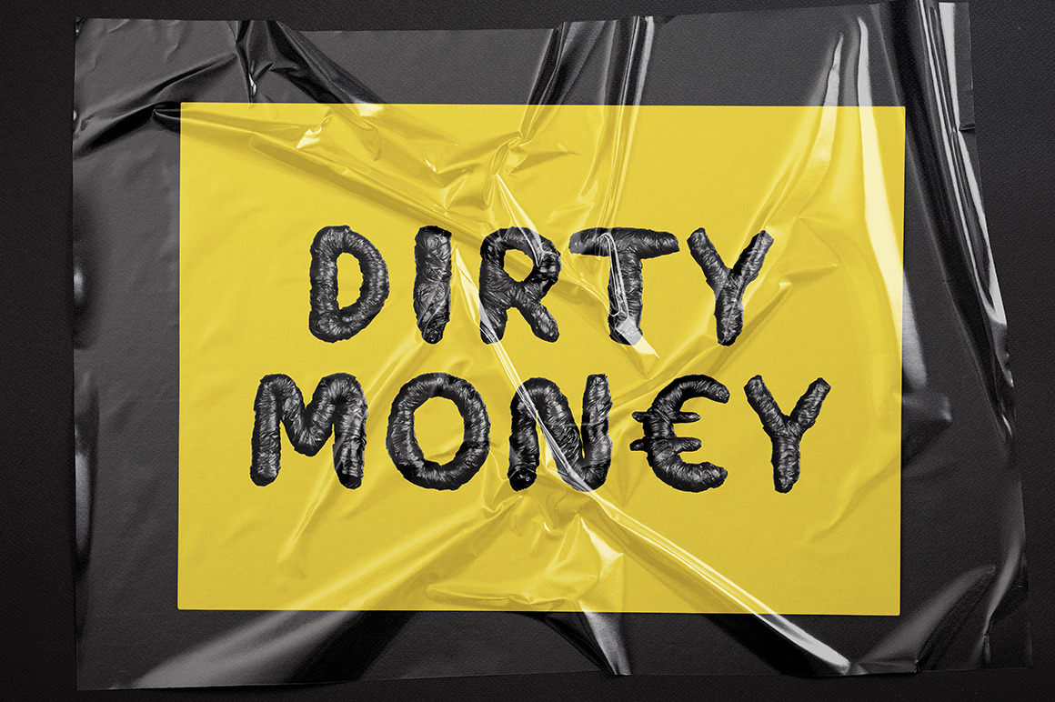 Black Garbage Bag Font Black Garbage Bag Font