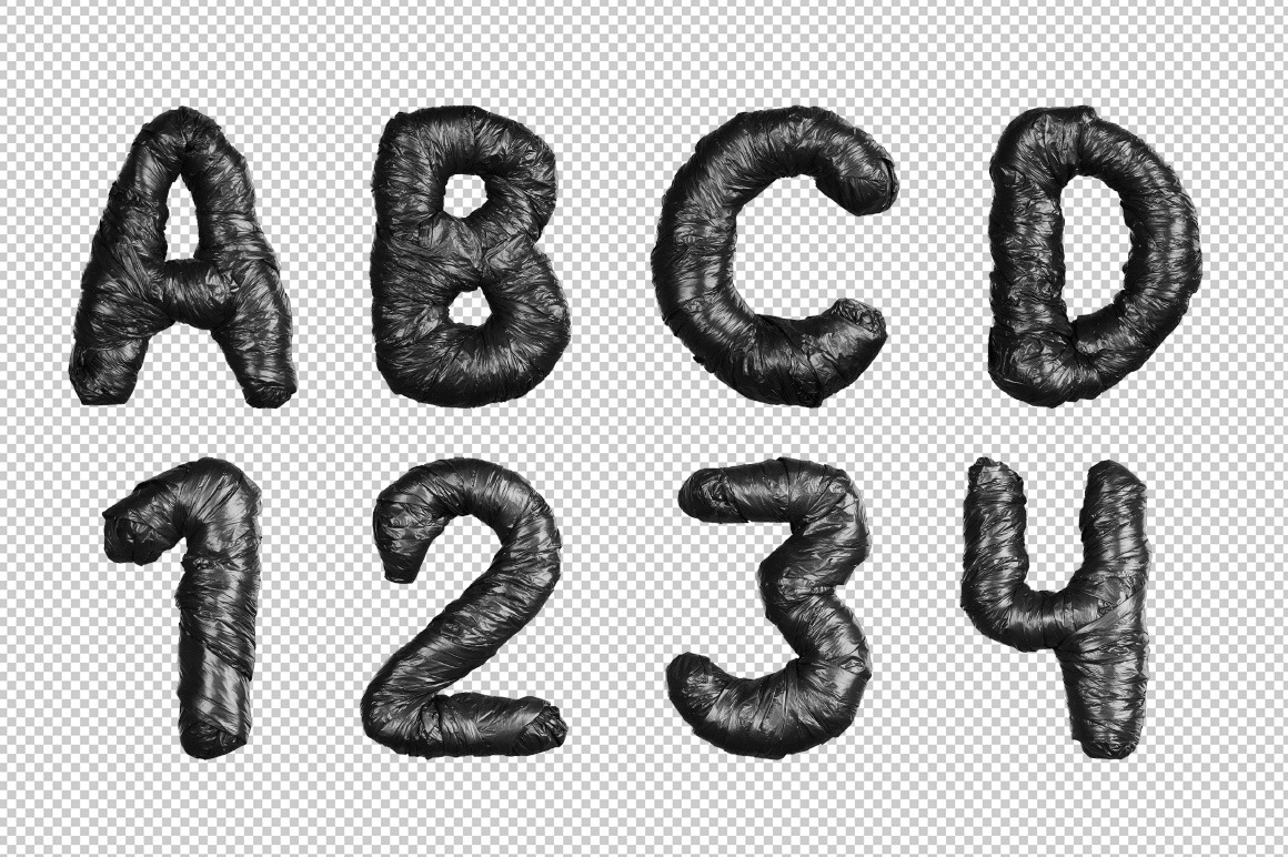 Black Garbage Bag Font Black Garbage Bag Font
