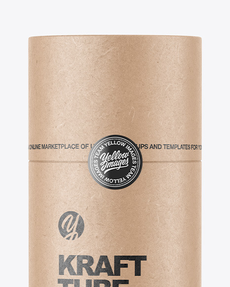 Kraft Paper Tube Mockup