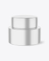 Metallic Cosmetic Jar Mockup