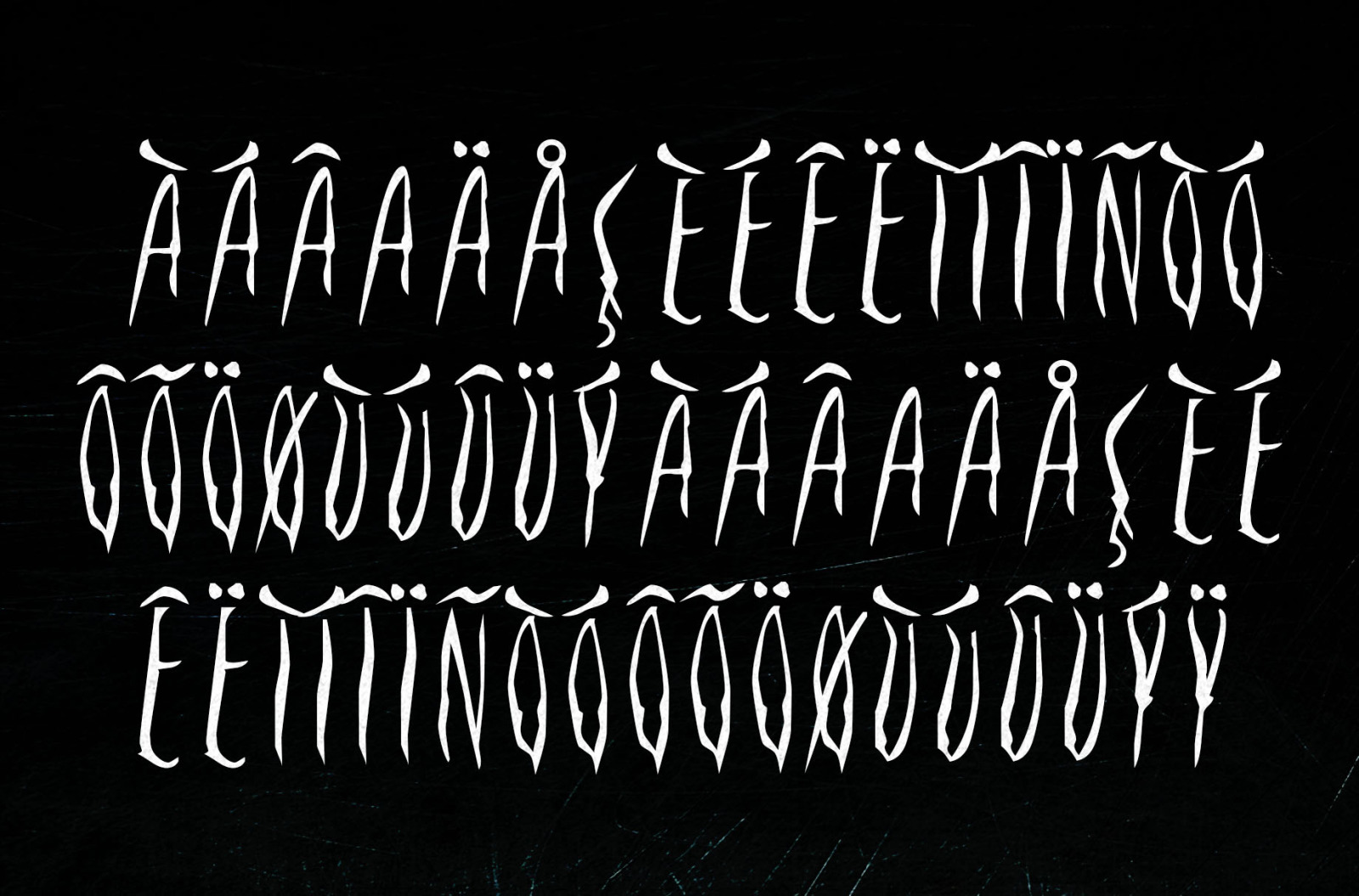 Fright - A Horror Display Font