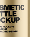 Metallic Cosmetic Bottle Mockup