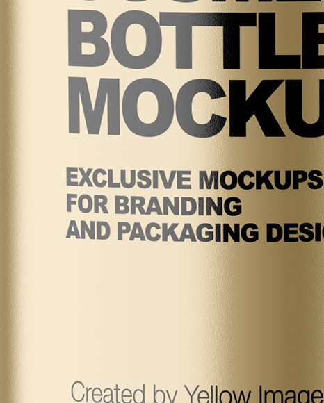 Metallic Cosmetic Bottle Mockup