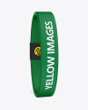 Textile Fabric Wristband Mockup