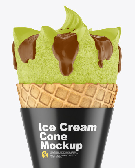 Ice Cream Cone Mockup