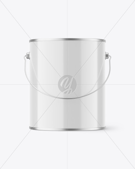 Glossy Paint Bucket Mockup