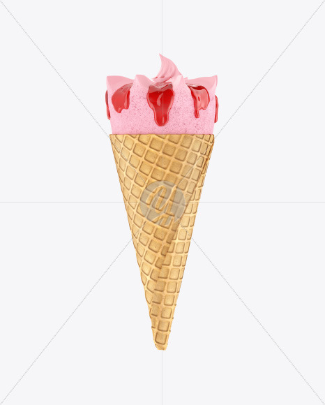 Ice Cream Cone Mockup