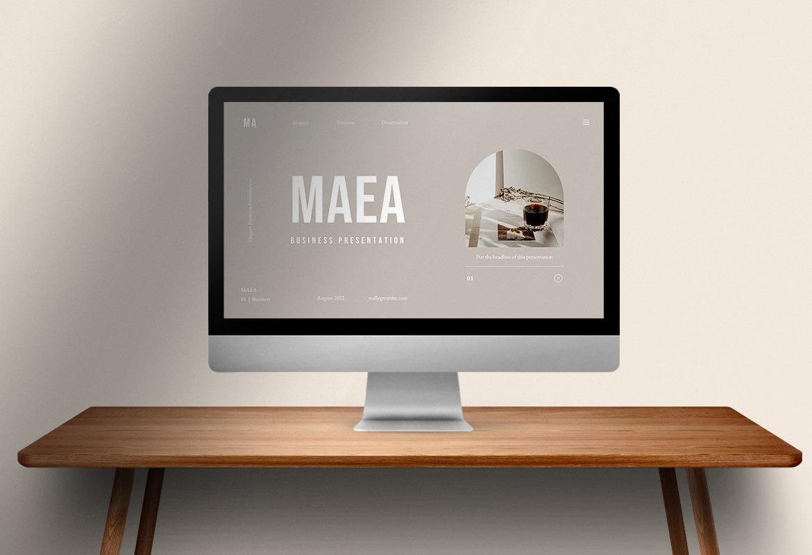 Maea - Elegant Brand Identity PPT