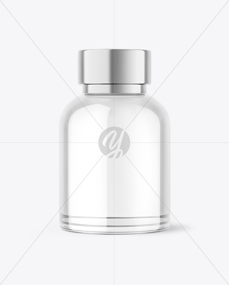 Glass Cosmetic Bottle Mockup