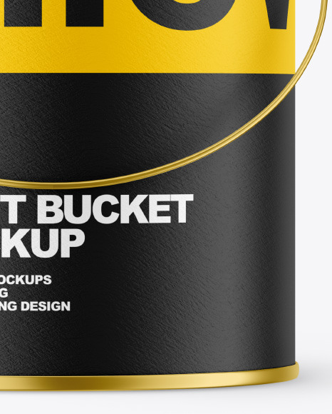 Textured Paint Bucket Mockup