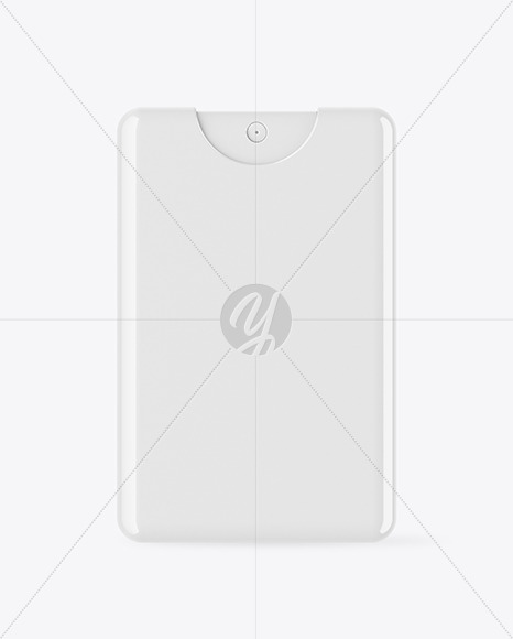 Glossy Card Spray Bottle Mockup