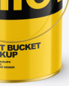 Glossy Paint Bucket Mockup