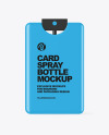 Matte Card Spray Bottle Mockup