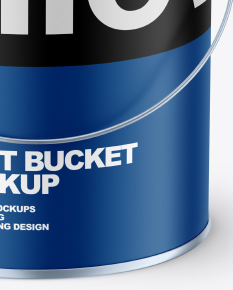 Matte Paint Bucket Mockup