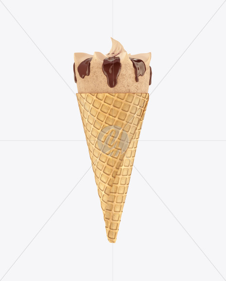 Ice Cream Cone Mockup