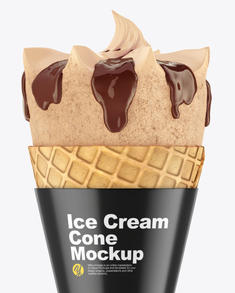 Ice Cream Cone Mockup