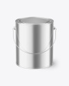 Metallic Paint Bucket Mockup