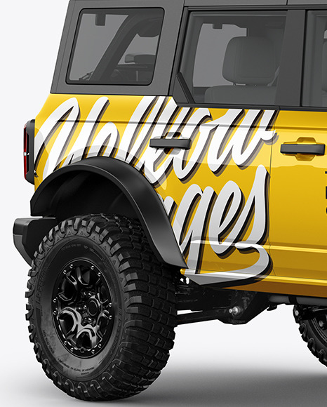 Off-Road SUV Mockup - Half Side View